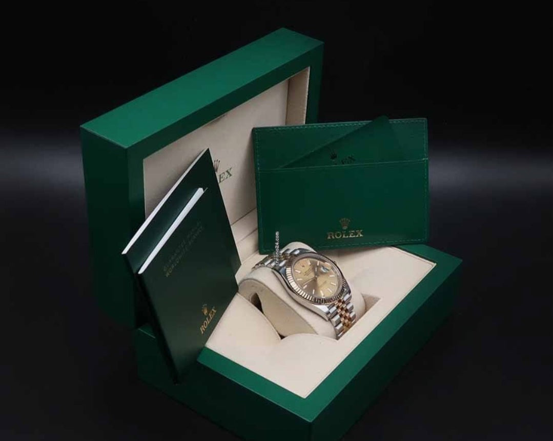 Rolex datejust gold silver gold dial metal watch
