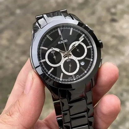 Rado hyperchrome Stainless steel black silver