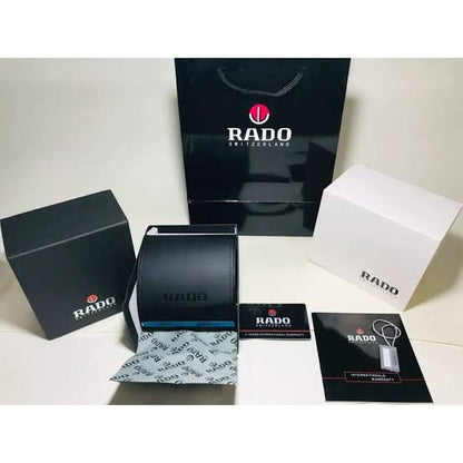 RADO DISTAR SILVER BLACK Metal WATCH