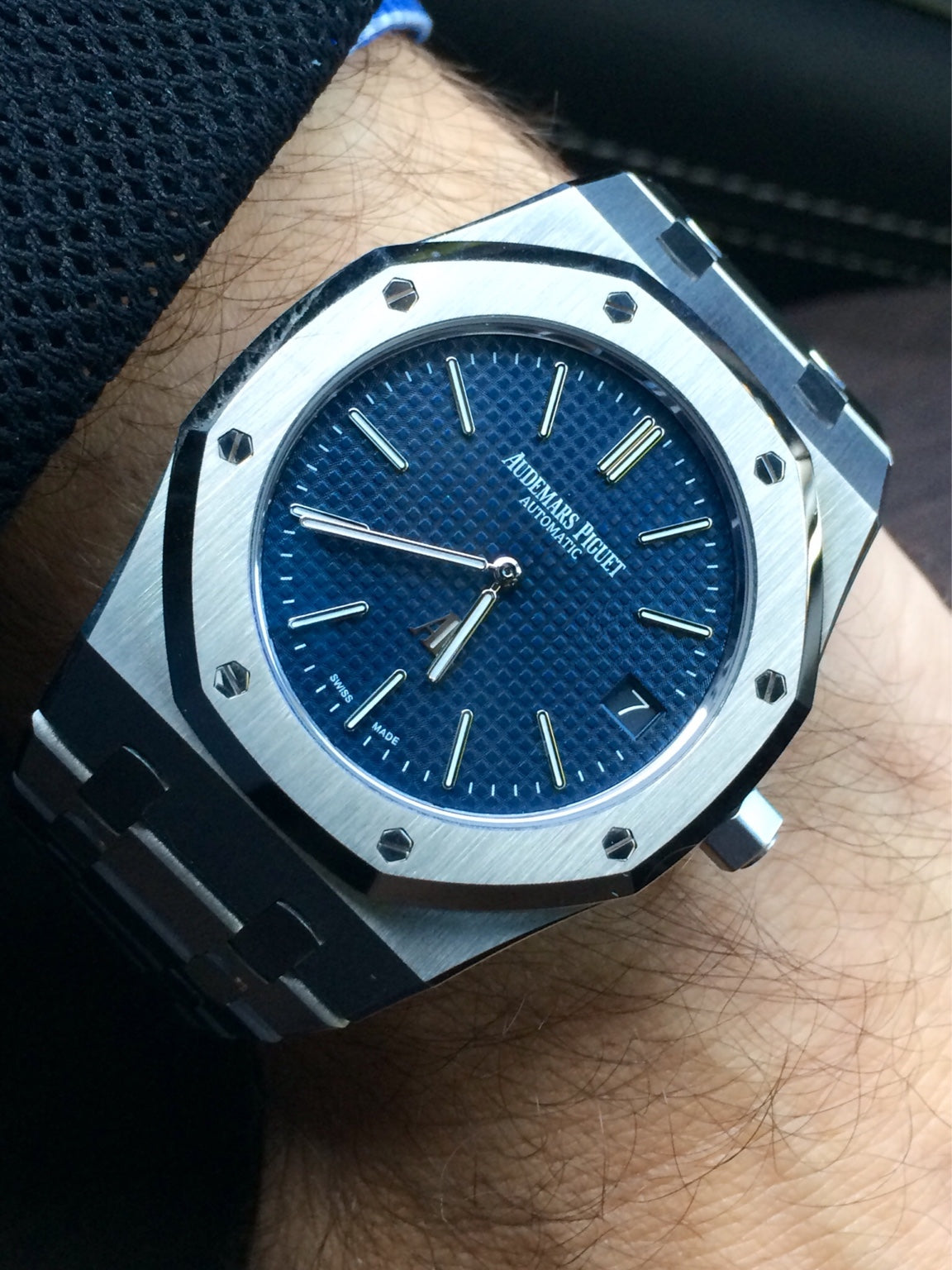 Audemars Piguet AP Royal Oak Silver Blue Metal