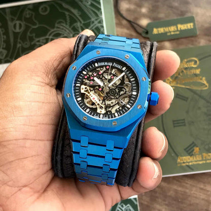 Audemars Piguet Skeleton AP Royal Oak Dark blue Skeleton Metal