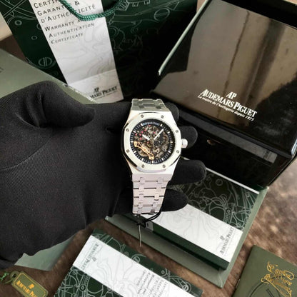 Audemars Piguet Skeleton AP Royal Oak Silver Skeleton Metal