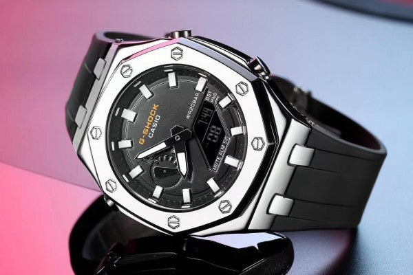 G-shock Black Silver Metal silicon Watch