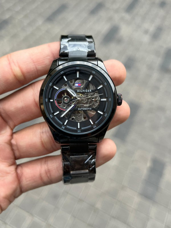 Tommy Hilfiger Black Metal Automatic