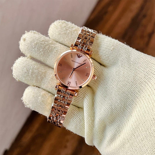 Armani Rosegold Ladies Watch