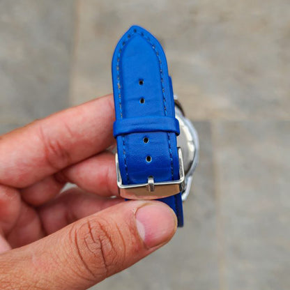 Edifice Blue Leather Watch