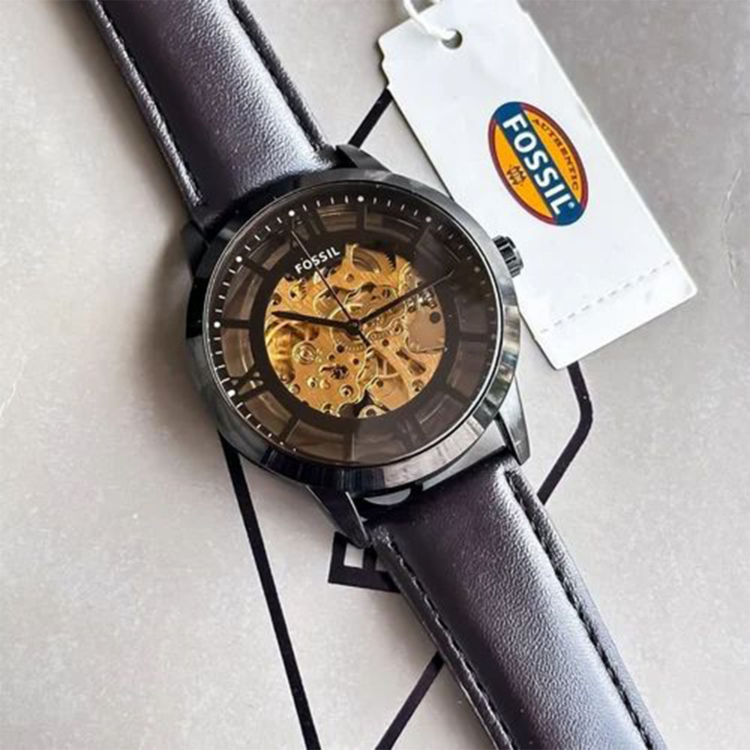 Fossil Brown Leather Automatic Watch