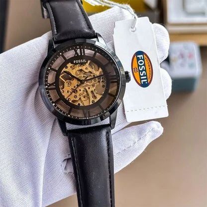 Fossil Brown Leather Automatic Watch