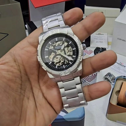 Fossil Silver Metal Automatic