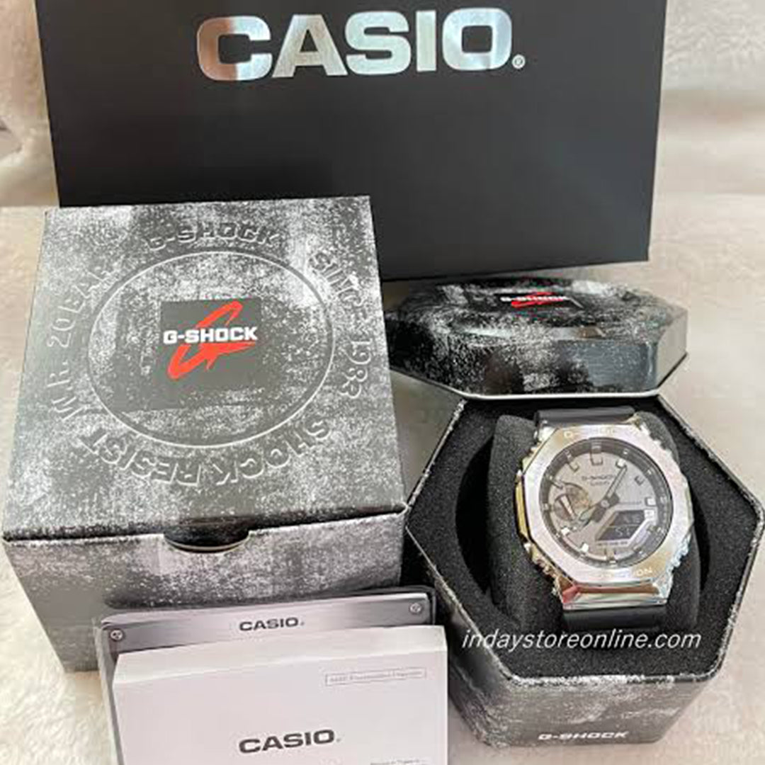 G-shock Gm 2100 Stainless Steel Black Strap Watch