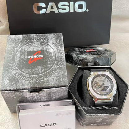 G-shock Gm 2100 Stainless Steel Black Strap Watch