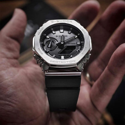 G-shock Gm 2100 Stainless Steel Black Strap Watch