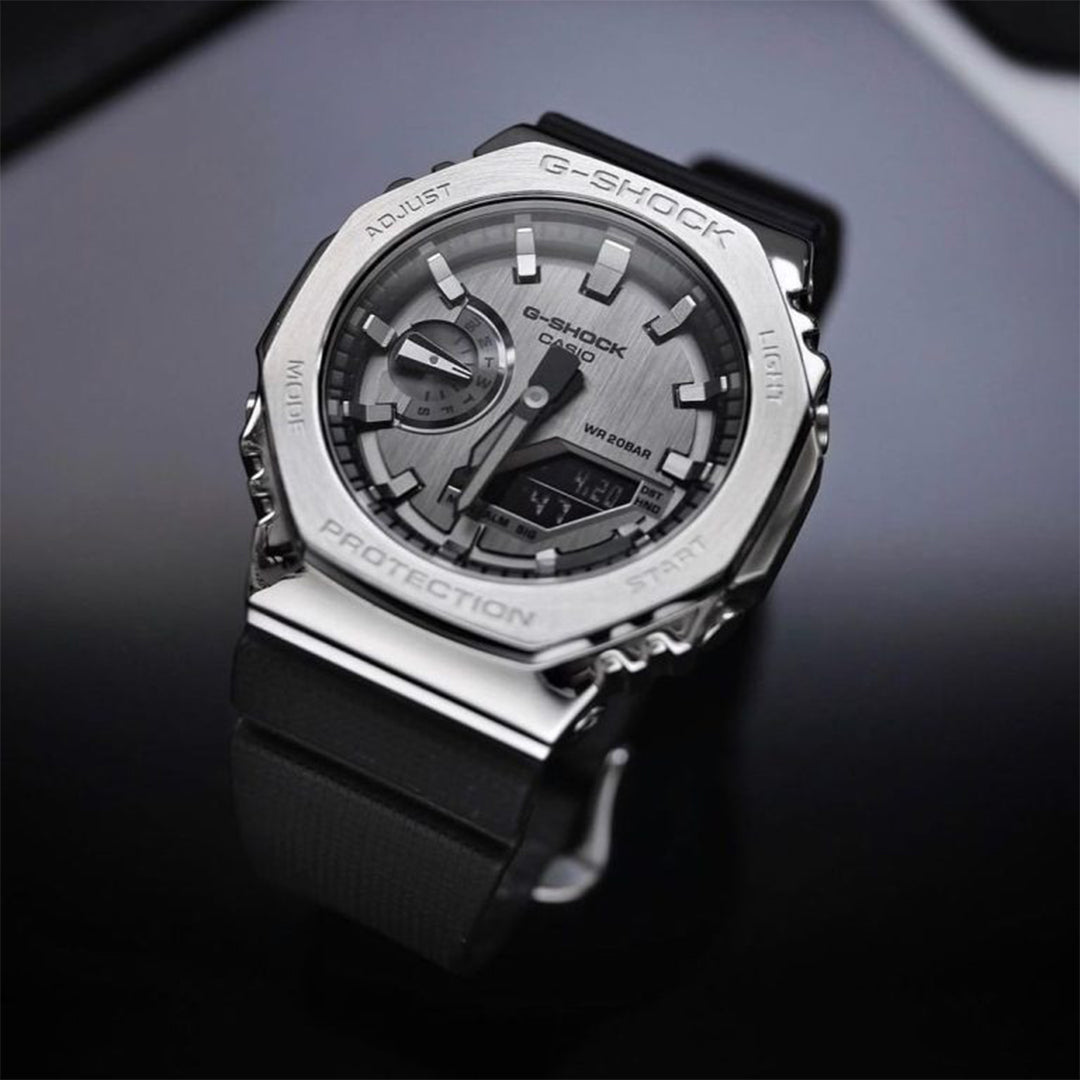 G-shock Gm 2100 Stainless Steel Black Strap Watch