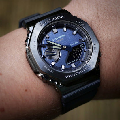 G-shock Gm 2100 Stainless Steel Blue Watch