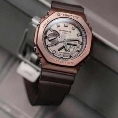 G-shock Gm 2100 Stainless Steel Rosegold Watch