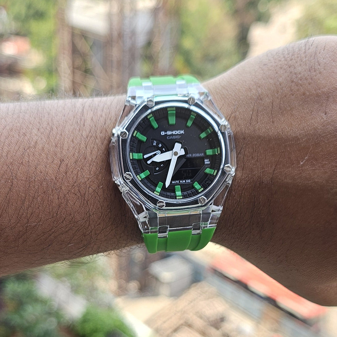 G-shock Green Silicon Premium Watch