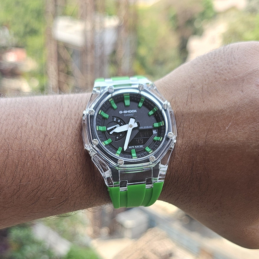 G-shock Green Silicon Premium Watch