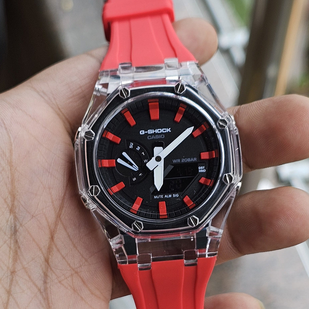 G-shock Red Silicon Premium Watch