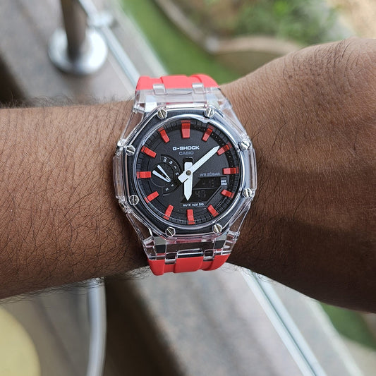 G-shock Red Silicon Premium Watch