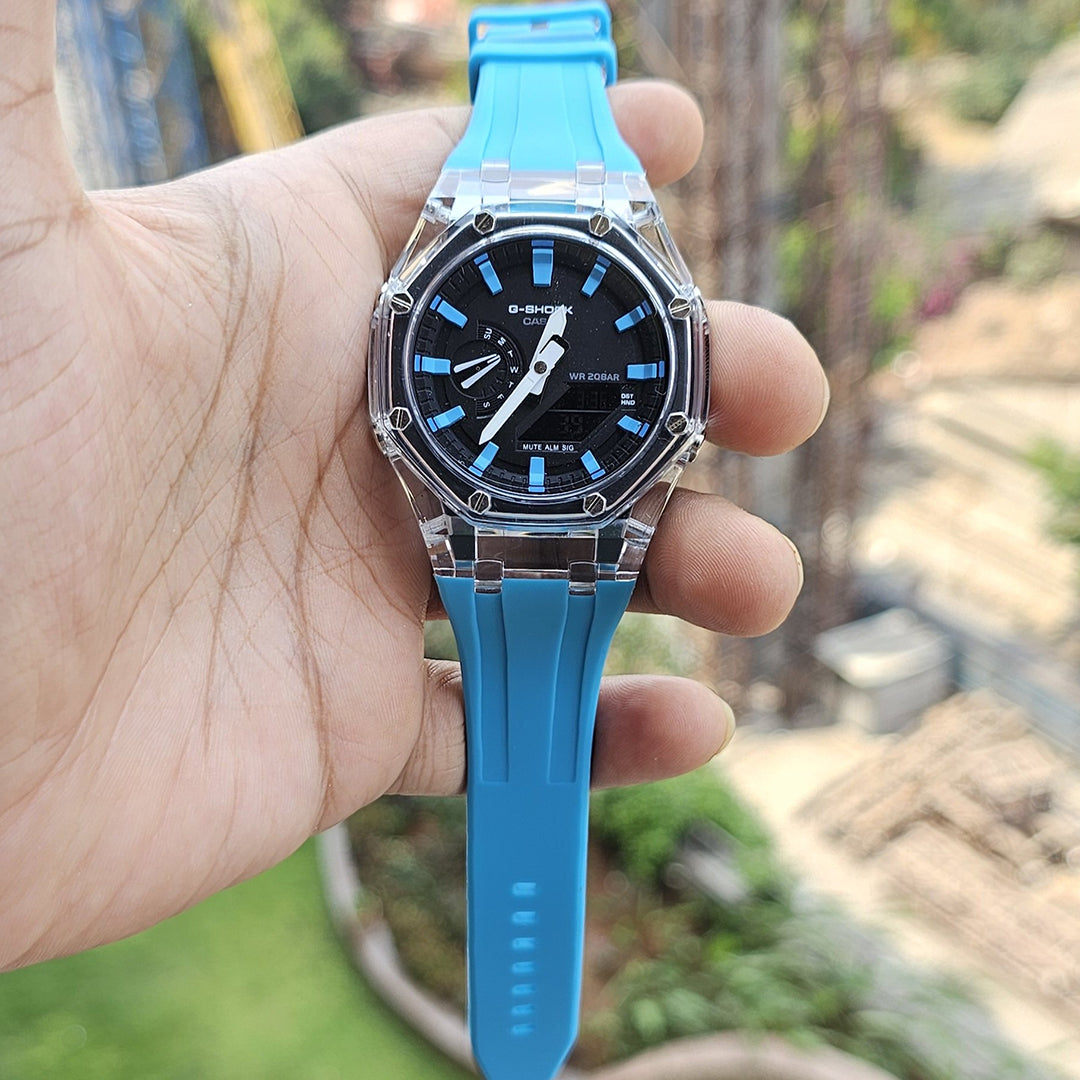 G-shock Sky Blue Silicon Premium Watch