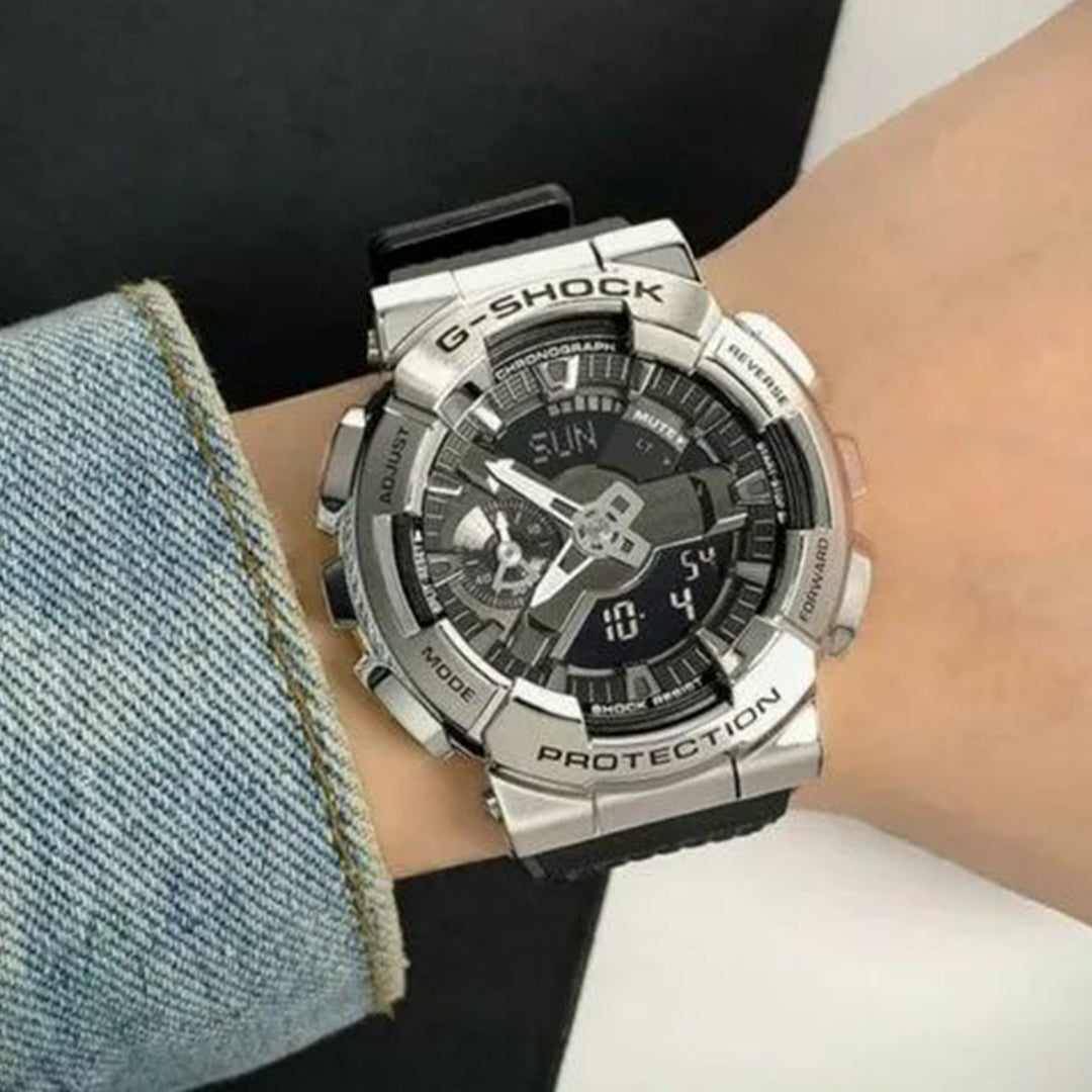 G-shock Stainless Steel Silver Round Watch – watchtym.com