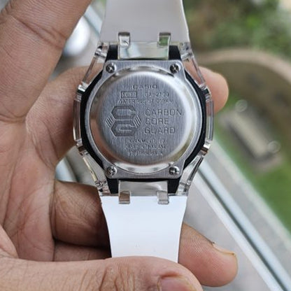 G-shock White Rainbow Silicon Premium Watch