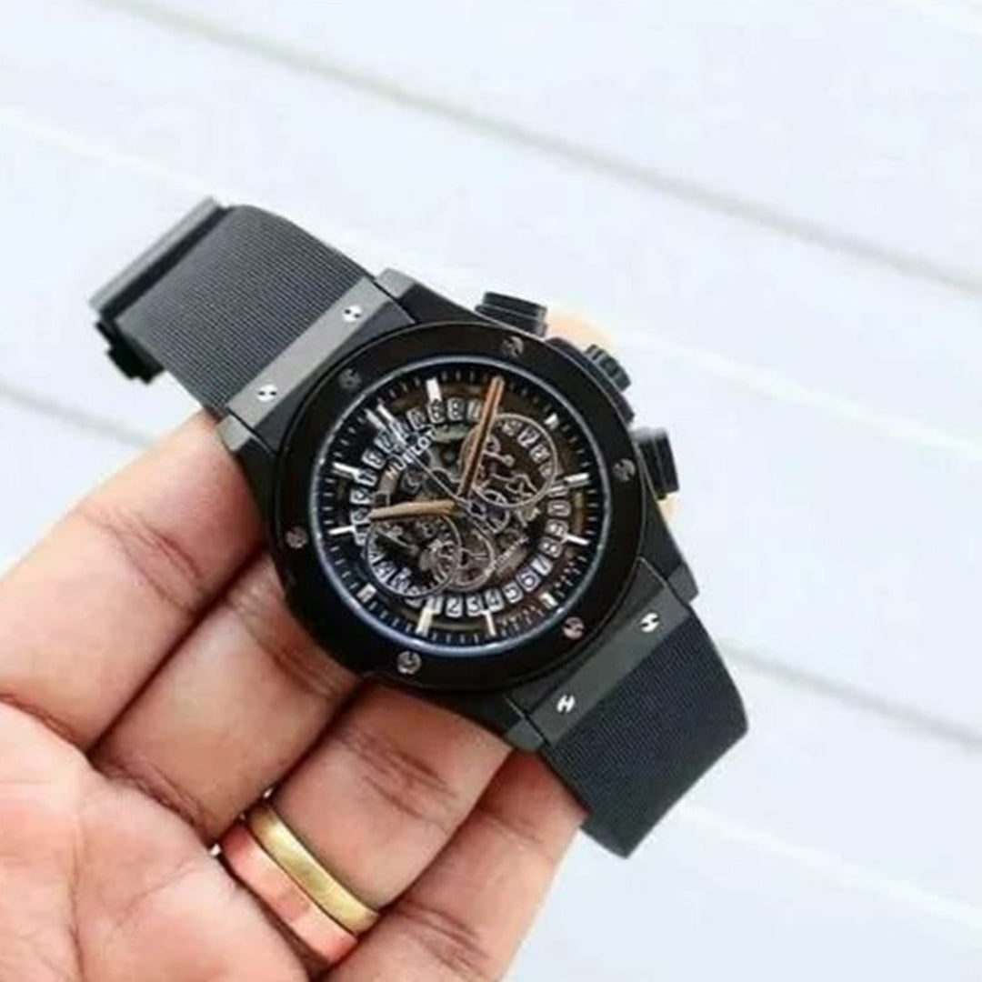 Hublot Black Belt Watch