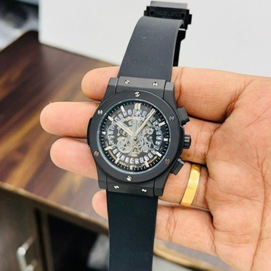 Hublot Black Belt Watch