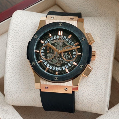 Hublot Black Leather Belt Watch A