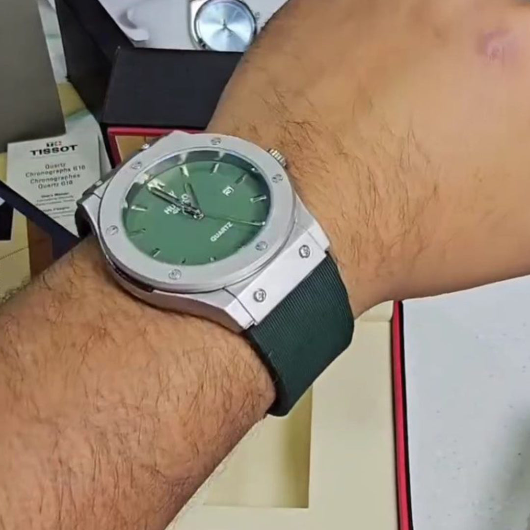 Hublot Green Leather Belt Watch