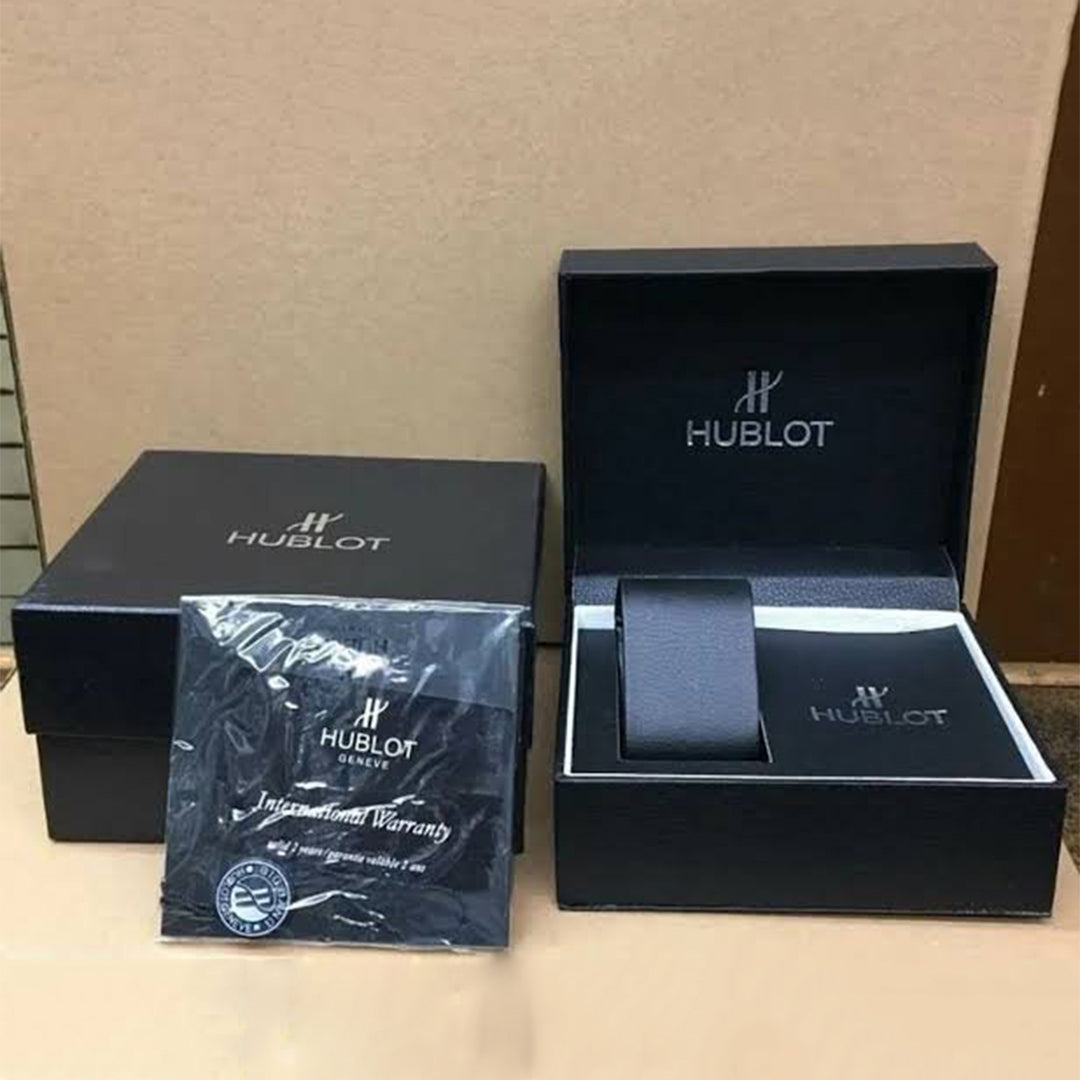 Hublot Grey Leather Belt Rohit Sharma Watch