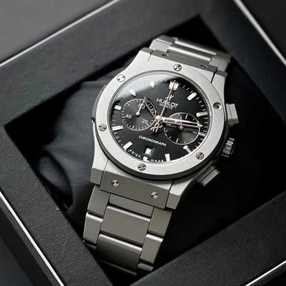 Hublot Silver Grey Metal Watch