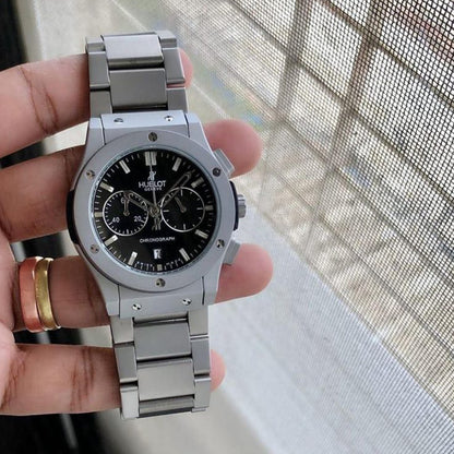 Hublot Silver Grey Metal Watch