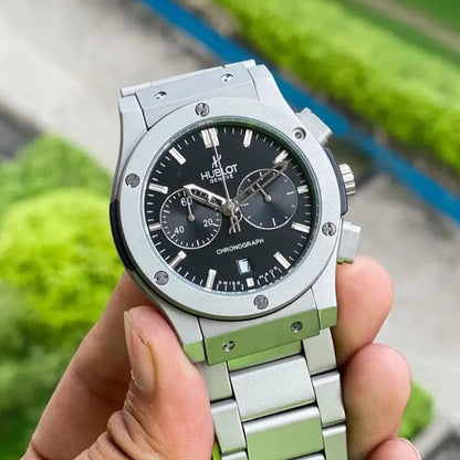 Hublot Silver Grey Metal Watch