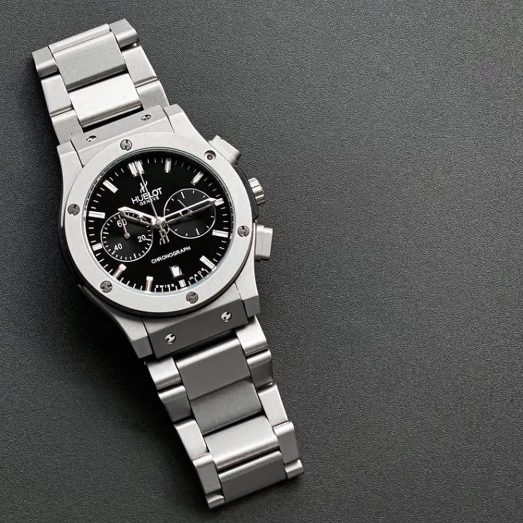 Hublot Silver Grey Metal Watch