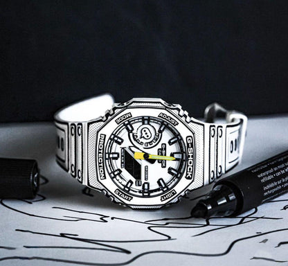 G-shock Gm2100 Manga edition  White Watch