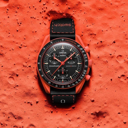 Omega Speedmaster Moonswatch redblack