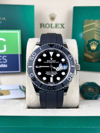 Rolex Yacht master Silicon band Silver black Virat kholi watch