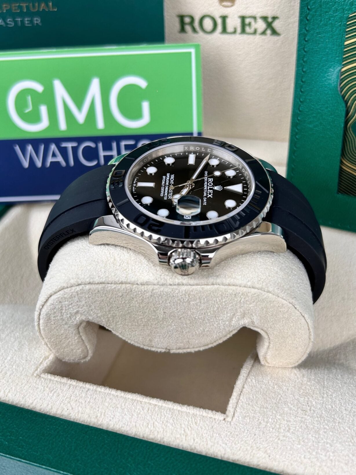 Rolex Yacht master Silicon band Silver black Virat kholi watch