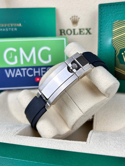 Rolex Yacht master Silicon band Silver black Virat kholi watch