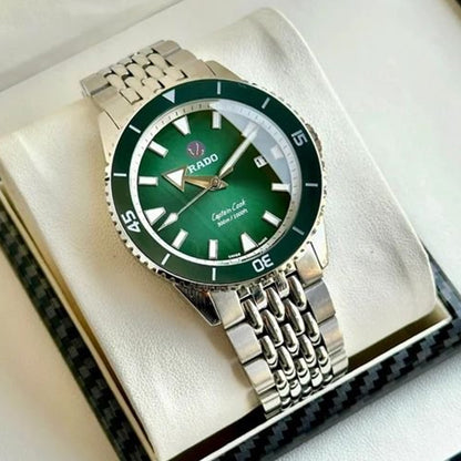 Rado Captain Cook Silver Green Metal