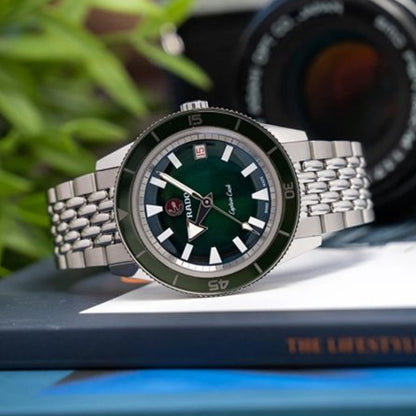 Rado Captain Cook Silver Green Metal