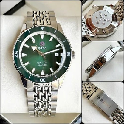 Rado Captain Cook Silver Green Metal