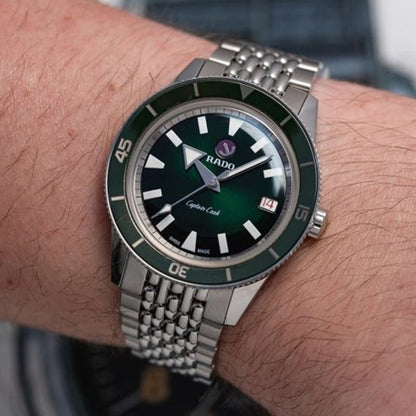 Rado Captain Cook Silver Green Metal