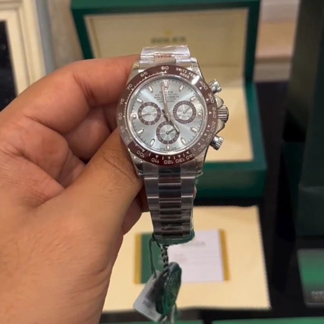 Rolex Daytona Platinum Ice Metal Virat Kholi Watch