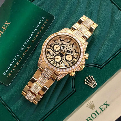 Rolex Daytona Ramzan Special Gold Diamond Metal Watch