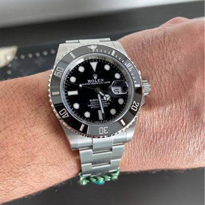 Rolex Submariner Silver Black Metal Watch