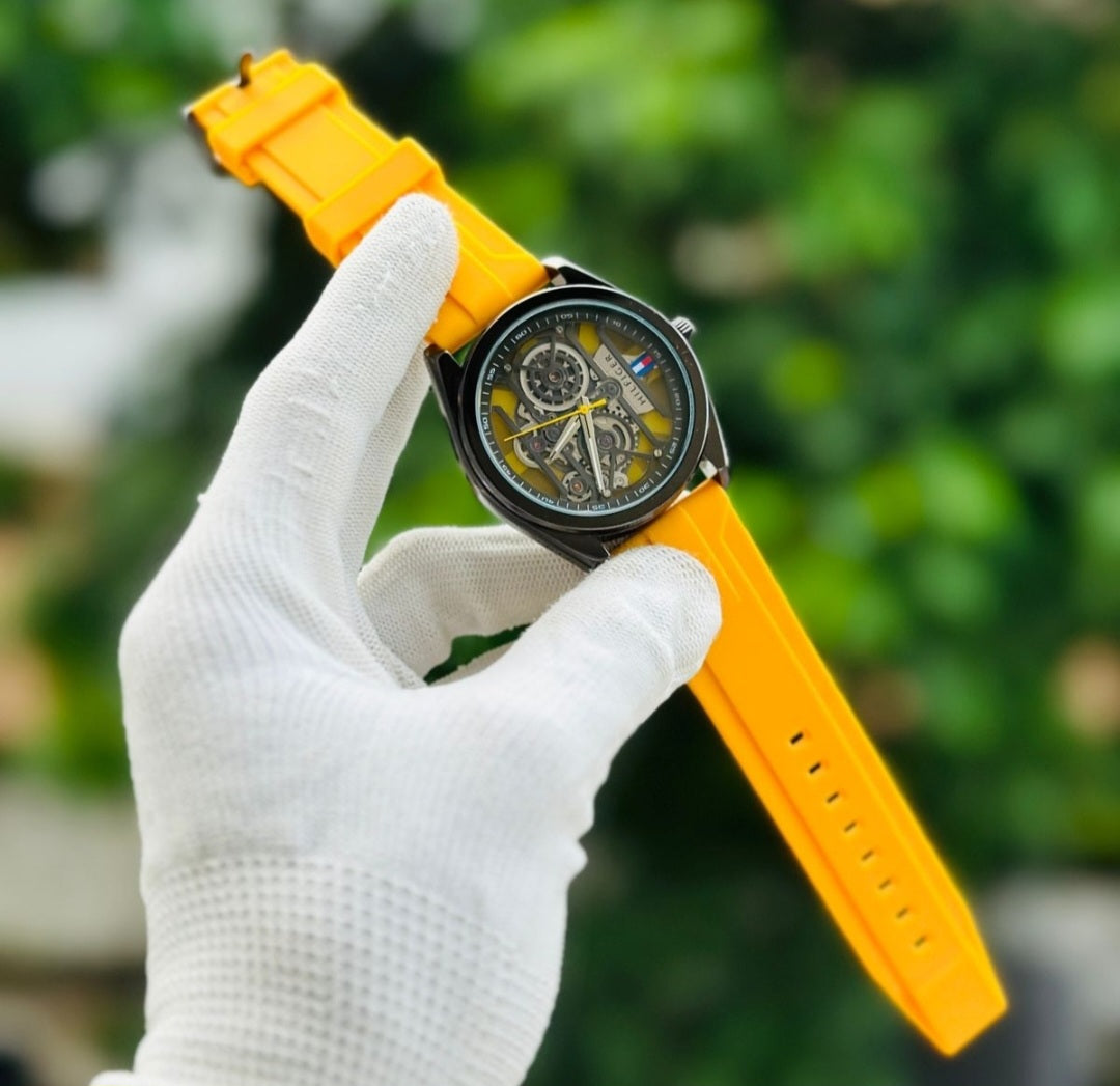 Tommy Hilfiger Yellow Silicon watch