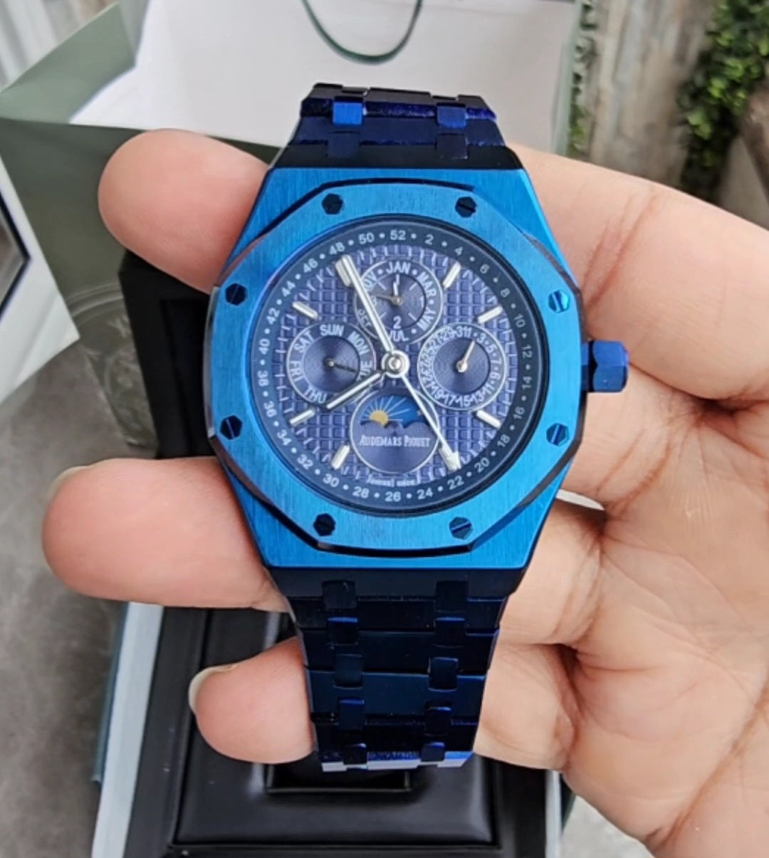 Audemars Piguet AP Royal Oak Dark blue Chronograph Metal