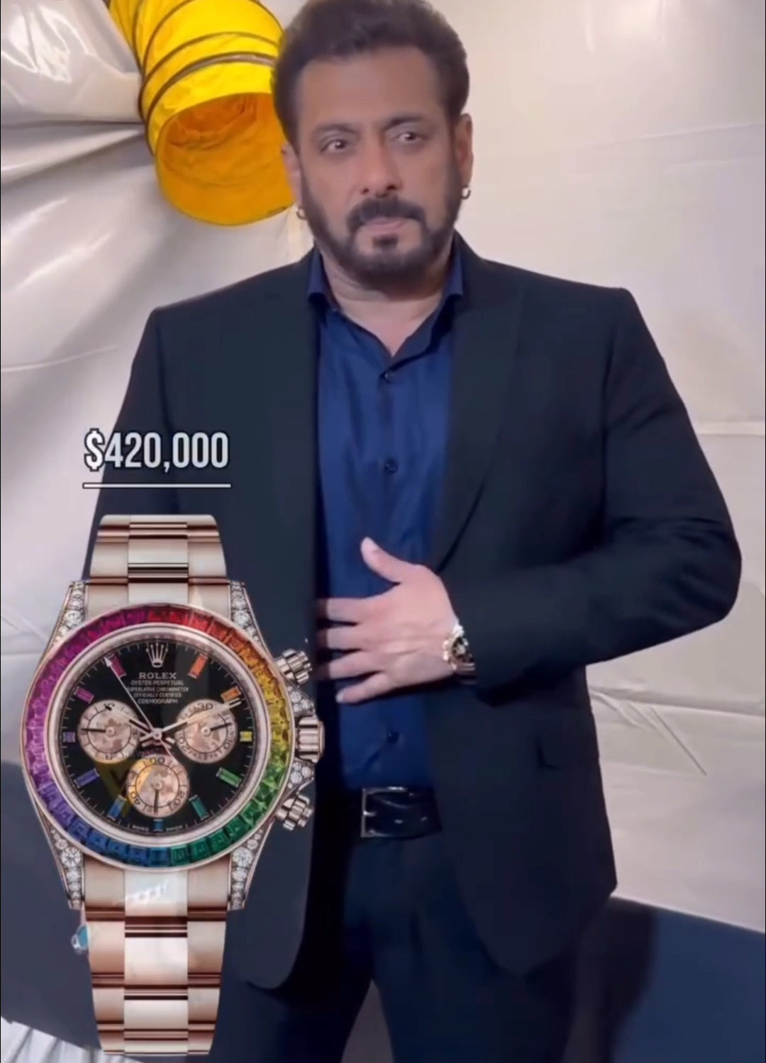 Rolex Daytona Rainbow Rosegold Gold Diamond Watch